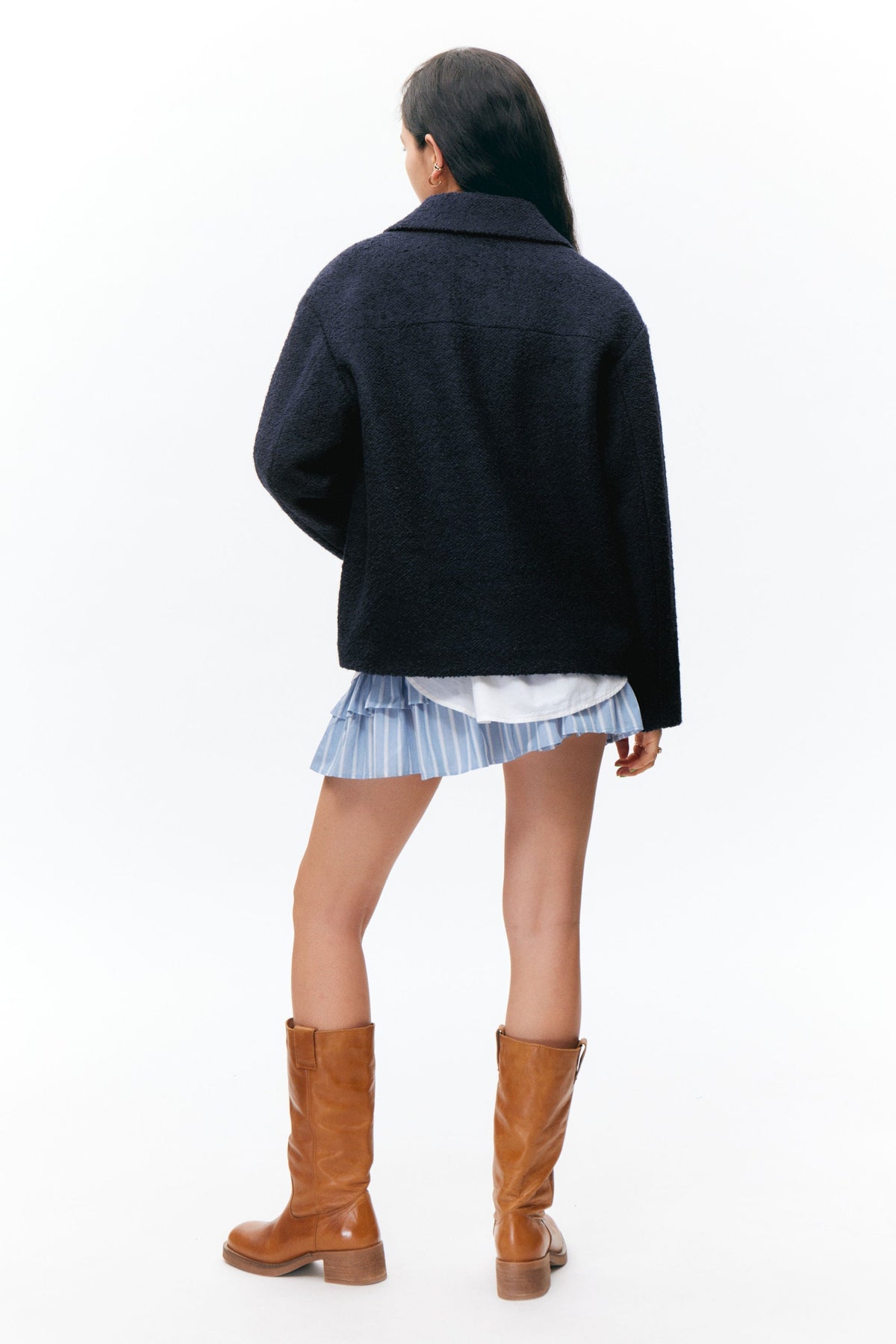 Veste en Laine Mélangée